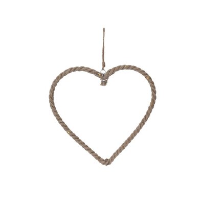 Závesná svietiaca dekorácia Srdce, 25 x 24 x 1,5 cm, 15 LED, teplá biela