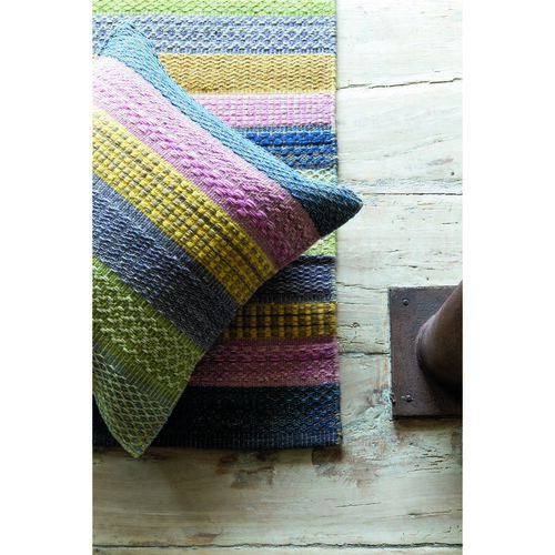 Ligne Pure Dekoračný vankúšik Enjoy pruhy ružová, 50 x 50 cm