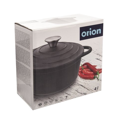 Oală cu capac Orion FONTĂ, 4 l