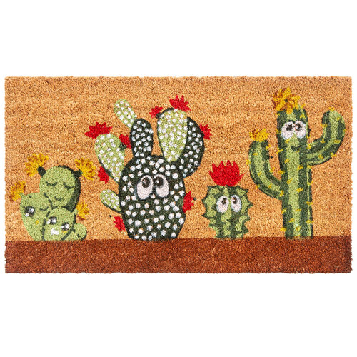 Kaktuszok kókusz lábtörlő, 40 x 70 cm
