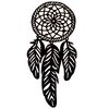 Lesena izrezana dekoracija za steno Lapač sanjDream, 23 x 50 cm