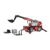 Bruder Farmer Kran mit Teleskoparm und Zubehör, 52,7 x 16,8 x 20 cm