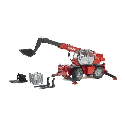 Bruder Farmer Žerjav z teleskopskim rokom indodatki, 52,7 x 16,8 x 20 cm