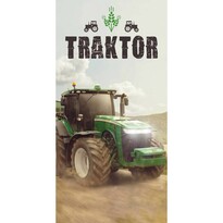 Prosop Tractor green, 70 x 140 cm
