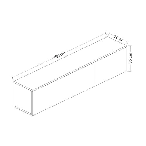 TV-Lowboard Neon White