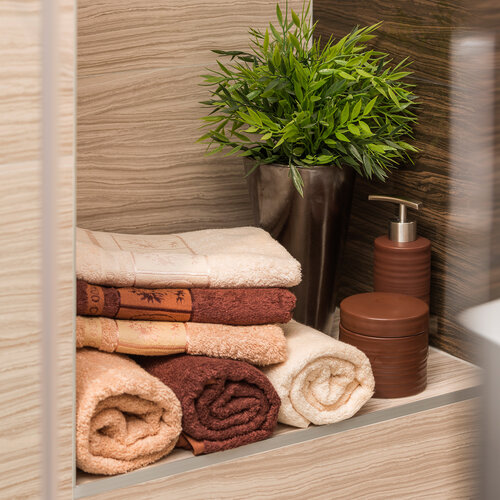 4Home komplet ręczników Bamboo Premium beżowy, 70 x 140 cm, 50 x 100 cm