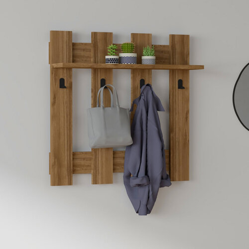 Nástěnný věšák Carina Walnut