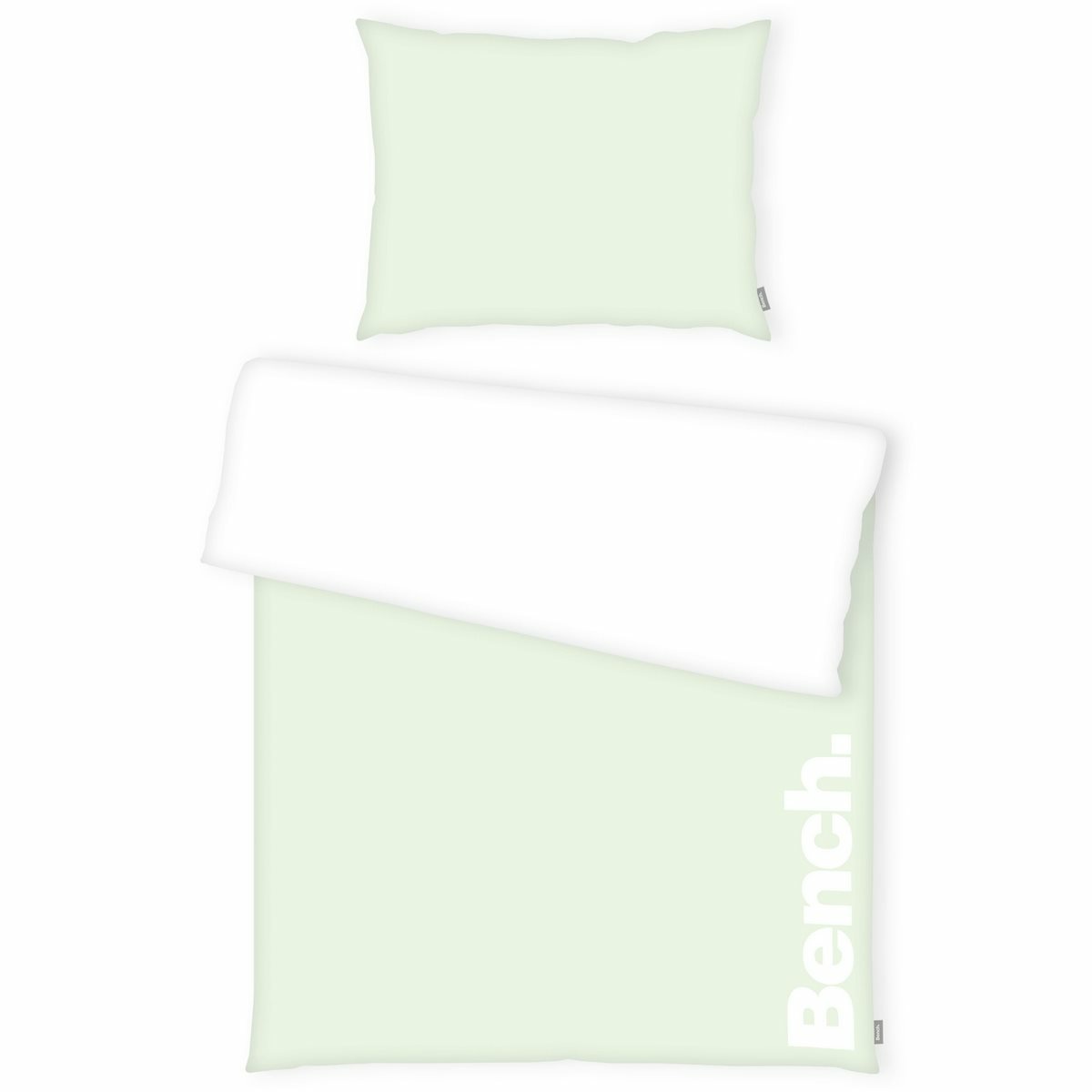 Fotografie Bench Bavlněné povlečení bílo-zelená, 140 x 200 cm, 70 x 90 cm