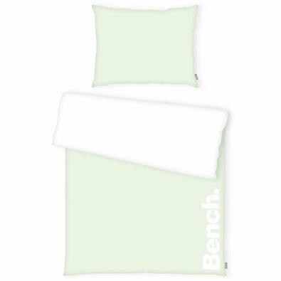 Bench Bavlněné povlečení bílo-zelená, 140 x 200 cm, 70 x 90 cm