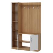 Garderobenset Naturel White and Teak