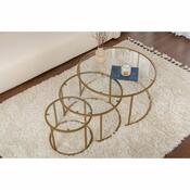 Set de măsuțe de cafea Aurum Gold 80 cm, 3buc.