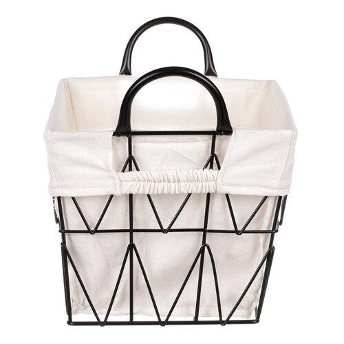 Dekorativni kovinski koš z blagom Mayenne, 35 x 19x 23 cm