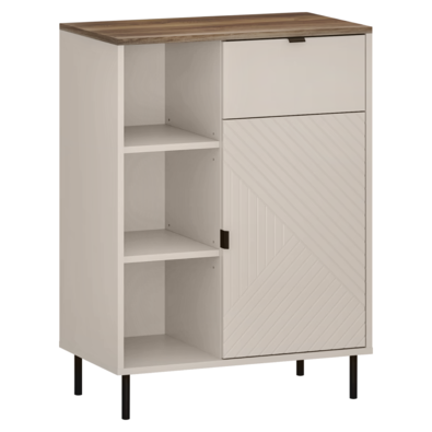 EYCO 1D1S szekrény, kasmír/castello tölgy