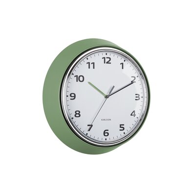 Karlsson 6006GR design falióra, zöld, átmérő 34 cm