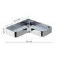 GEDY A98313 Il Giglio кутова полиця для душу , 25,5 x 4,2 x 25,5 см, хром