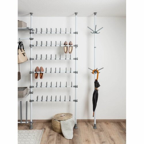 Wenko Set of 2 Herkules triple hooks, grey