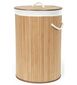 Compactor Coș pentru rufe murdare Bamboo rotund, natural