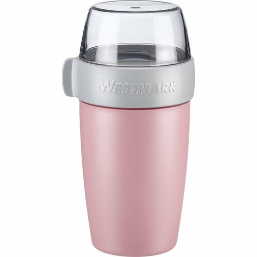 Westmark Dvodelna posoda za malico, 700 ml, roza