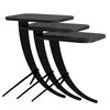 Odkládací stolek Pion Black Marble, 3 ks