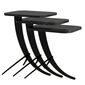 Odkládací stolek Pion Black Marble, 3 ks