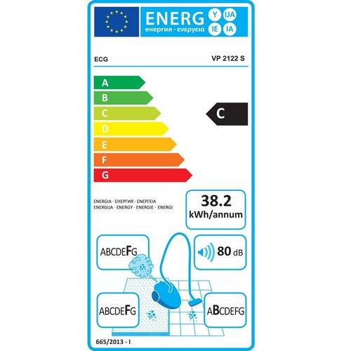 ECG VP 2122 S Azzurro padlóporszívó