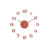 Karlsson 6001RD design zegar samoprzylepny czerwony, średnica 40 cm