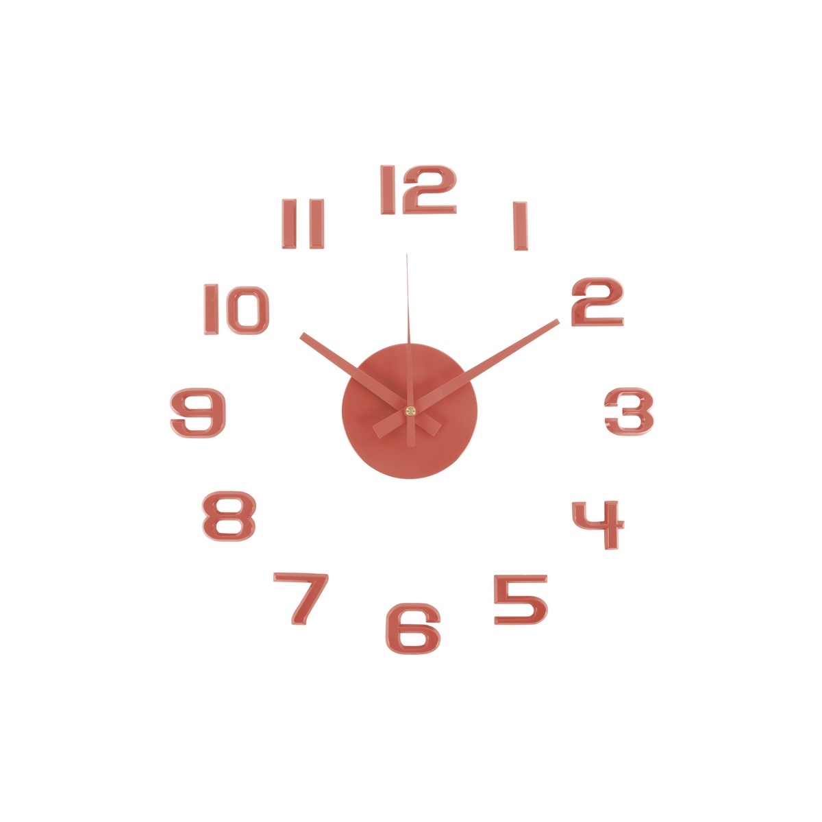 Karlsson 6001RD design öntapadós óra piros, 40 cmátmérővel