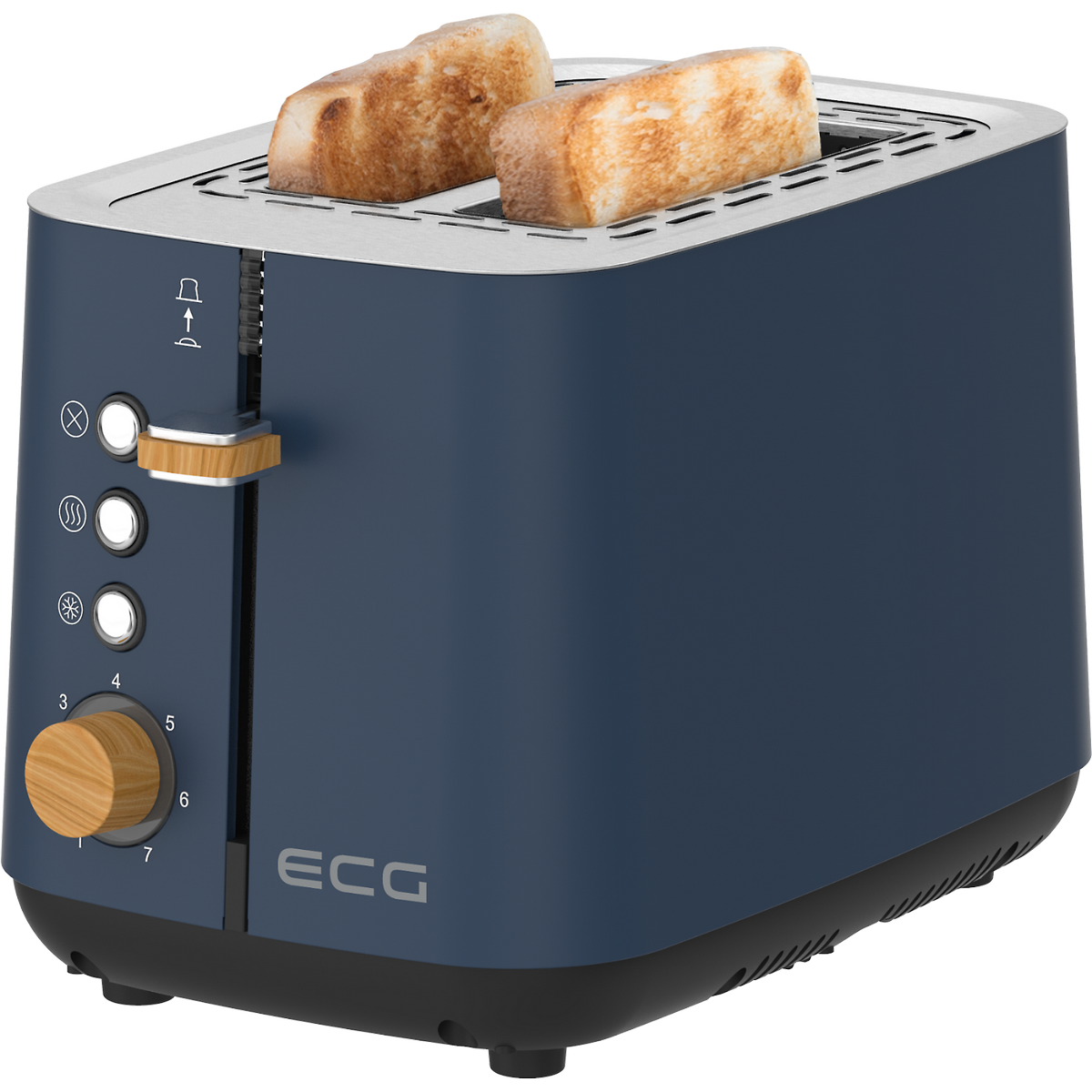 ECG ST 2768 toster Timber Petrol, niebieski