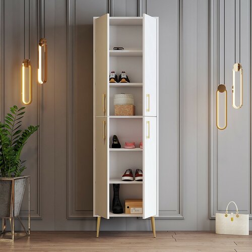 Schrank Berlin White and Gold