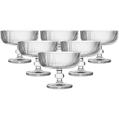 Altom Stekleni kozarec za sladoled Selena, 310 ml,komplet 6 kosov