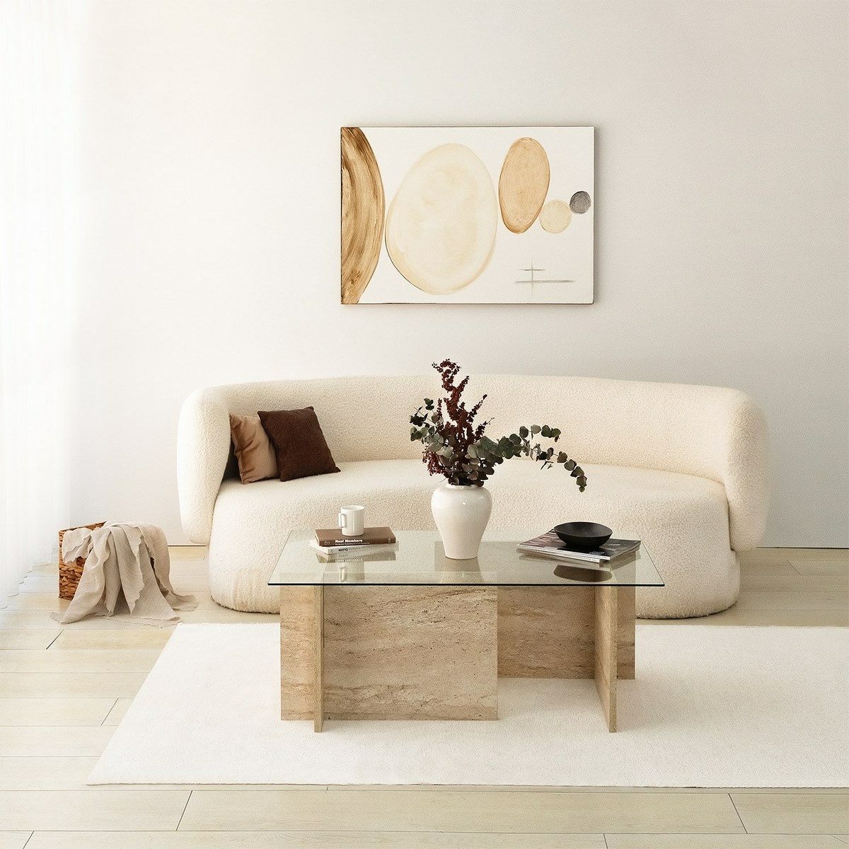 Konferenčný stolík New Escape Travertine
