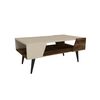 Couchtisch Aren Beige and Light Walnut