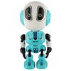 Teddies Robot ECHO opakující věty, 12 cm, kov, se zvukem a světlem