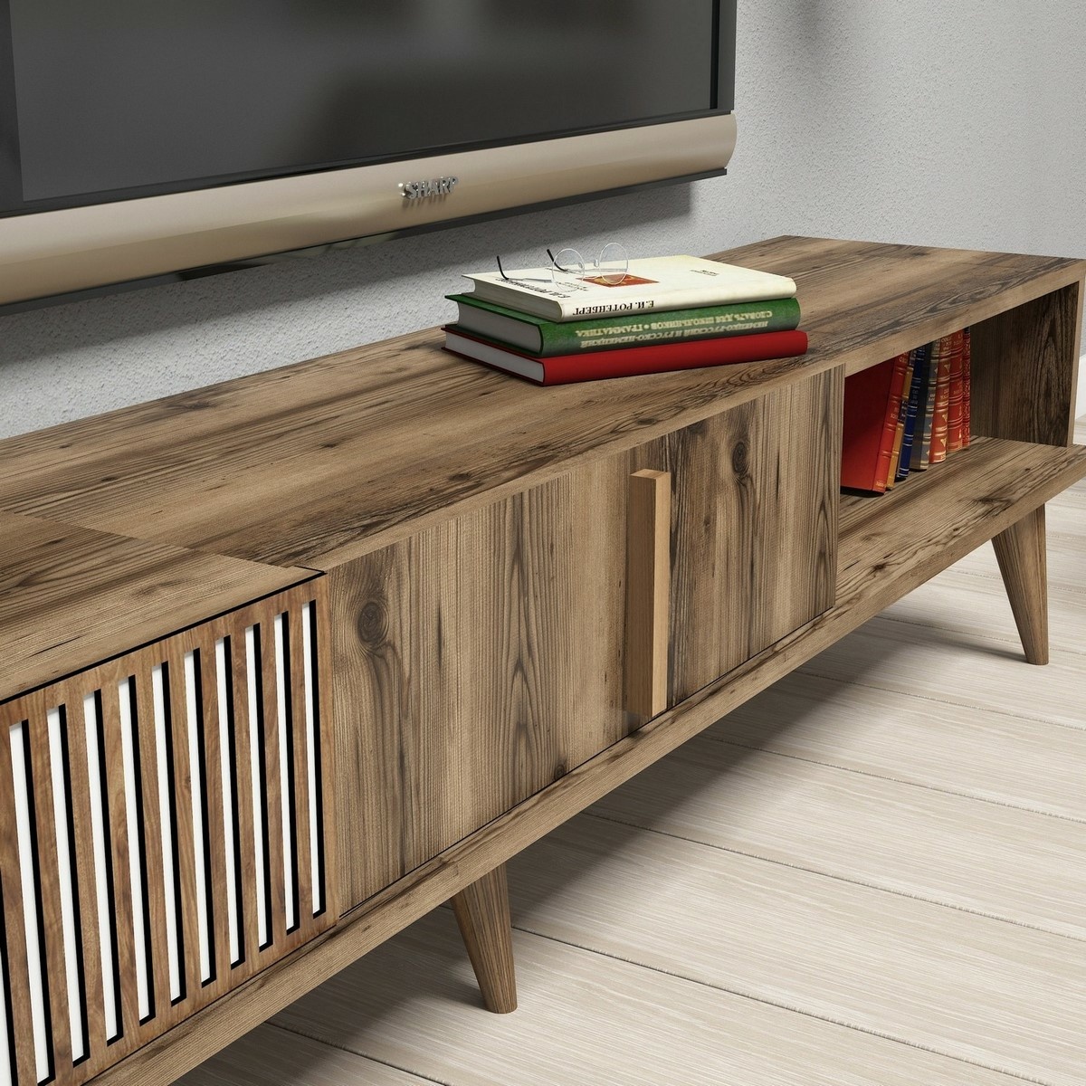 Televízna stena Milan Walnut