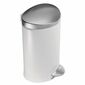 Simplehuman Педальний напівкруглий кошик 6 л, білий
