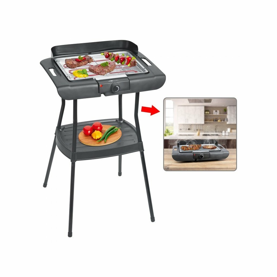 Clatronic BQS 3508 BBQ Álló/asztali grill tároló polccal termék 2. képe