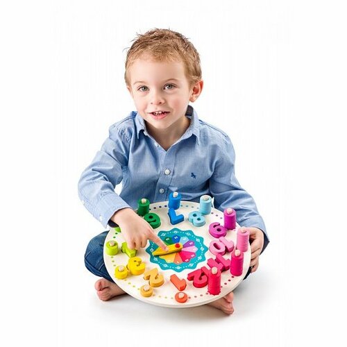 Woody Дидактичний годинник з лічбою, діаметр 30,5 см