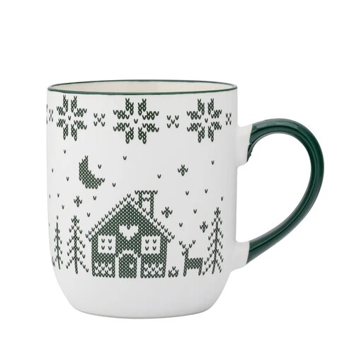 Altom Porcelanasti lonček Grenlandia 450 ml, zelen