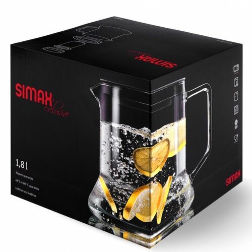 Simax Sklenená čajová kanvica s filtrom znehrdzavejúcej ocele Look 1,8 l