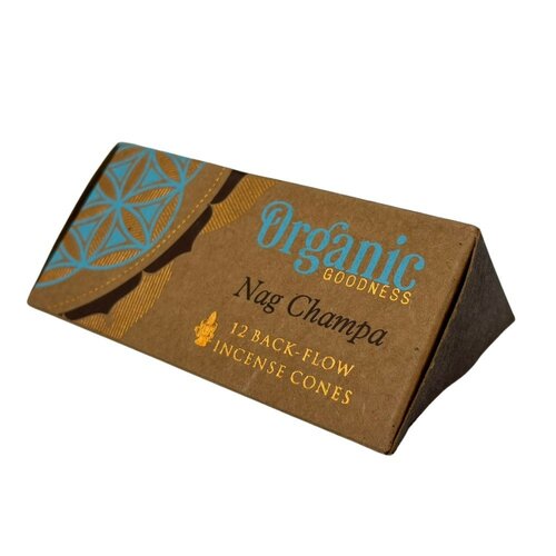 Set de 12 frangipanis parfumate cu reflux, Nag Champa