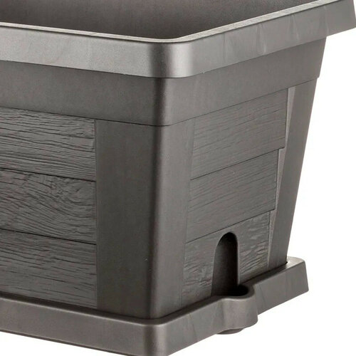 Bama Zahradní velkoobjemový truhlík Legno antracit, 60 x 30 x 25 cm