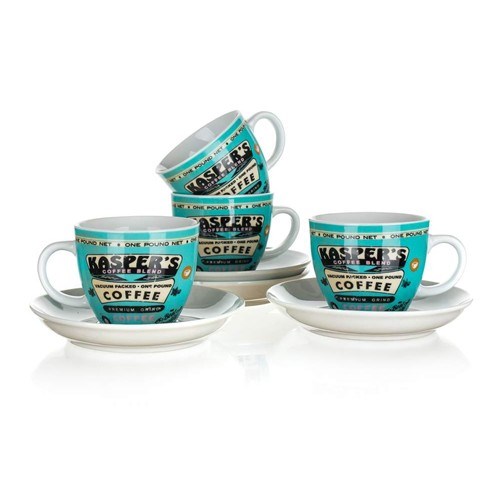 Banquet Šálek s podšálkem Coffee 180 ml, 4 ks