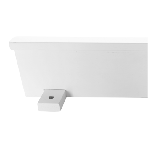 Wandregal Joda 2, Bambus, weiß, 48,5 x 8 x 12 cm