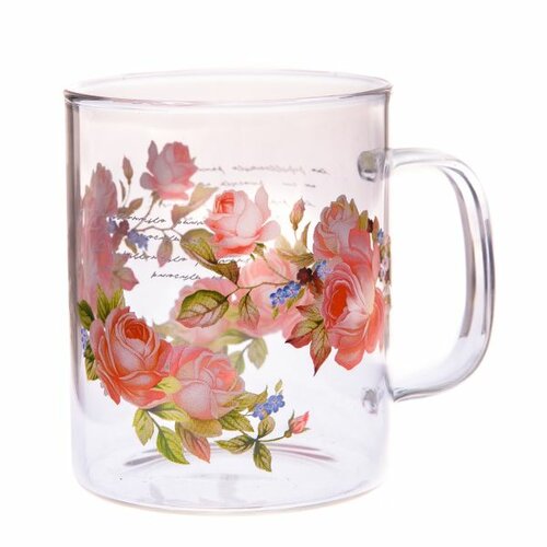 Glastasse Rose, 410 ml