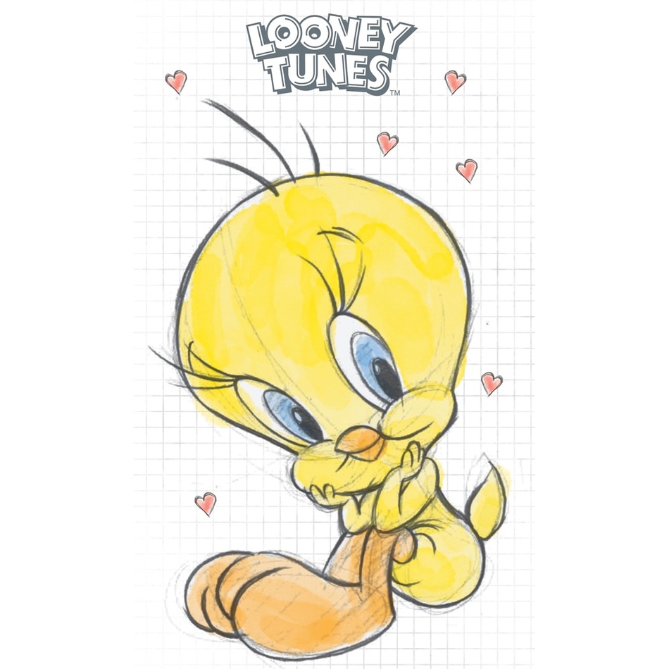 Obrázok Carbotex Detský uterák Tweety Biely, 30 x 50 cm