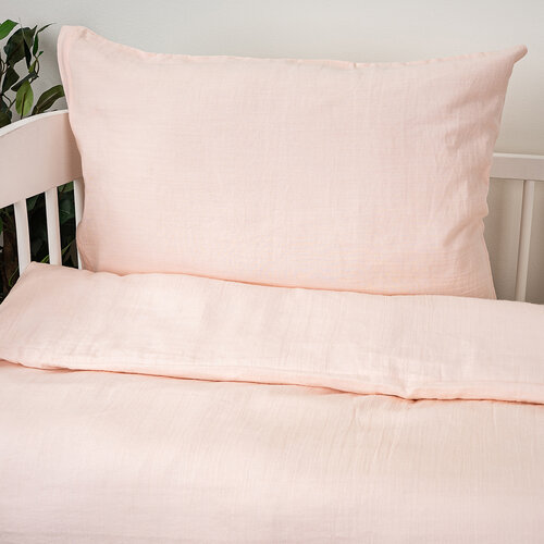 4Home Musselin-Bettwäsche für Kinder Rose, 100 x 135 cm, 40 x 60 cm