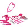 Doctor játék készlet gyerekeknek rózsaszín, 12 db
