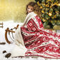 Pătura 4Home din imitaţie de lână, Vis de iarnă, roşu, 150 x 200 cm