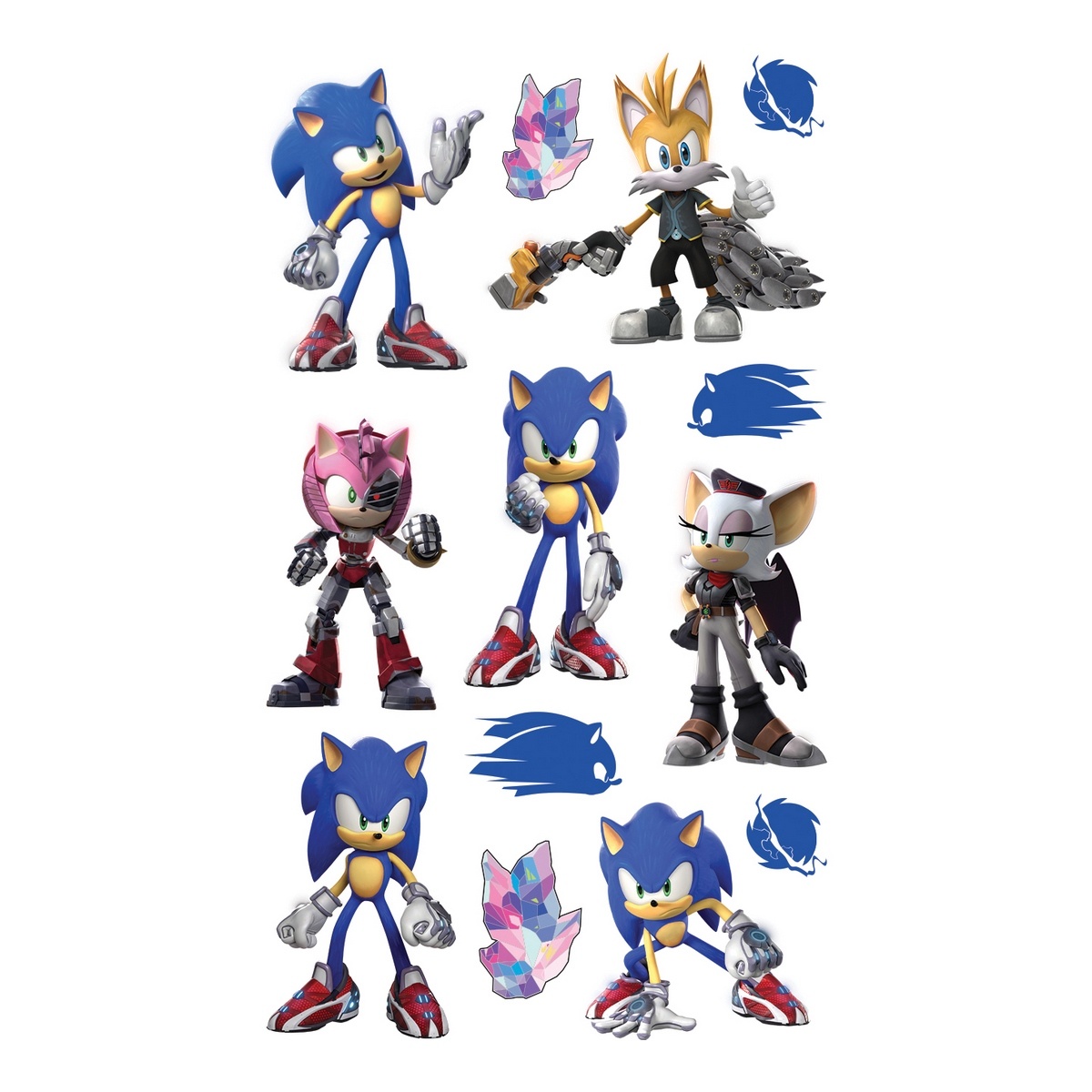 Sonic 3D matricák, 8 x 14 cm akciós termékkép 1