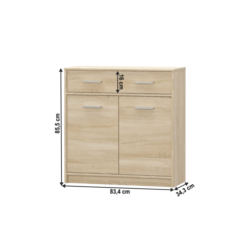 Schrank TEYO 2D1S, Eiche Sonoma